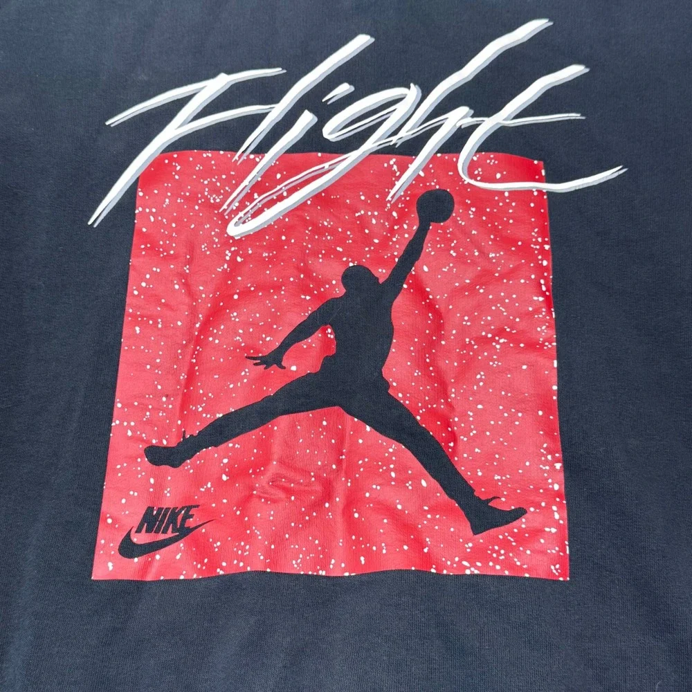 Nike Jordan Flight Crewneck Sweatshirt Mens XL Black‎ Jumpman Graphic 527189-010